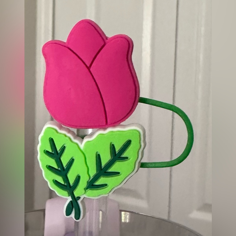 Silicone Reusable Tulip Straw Topper 10mm 0.4in